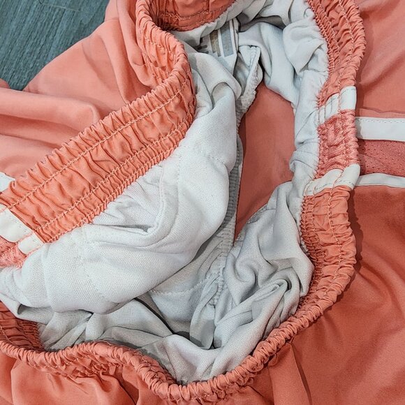 Women's Nike Dri-Fit Modern Tempo Running Shorts Peach Pink Medium Lined Athleti - Picture 7 of 9